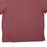 CALVIN KLEIN Mens Red Polo Shirt 2XL Cotton Blend Short Sleeve Basic Collar