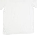 CHAMPION Mens White Cotton Graphic T-Shirt L Short Sleeve Crew Neck Logo