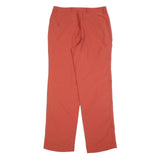 COLUMBIA Womens Polyester Blend Orange Regular Straight Trousers W30 L32 Outdoor