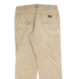 DICKIES Mens Regular Fit Beige Cotton Blend Jeans W36 L32 Workwear Utility