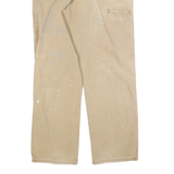 DICKIES Mens Regular Fit Beige Cotton Blend Jeans W36 L32 Workwear Utility