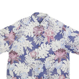 TOMMY BAHAMA Mens Blue Floral Silk Shirt S Hawaiian Resort Casual