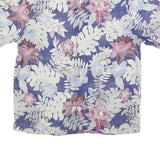 TOMMY BAHAMA Mens Blue Floral Silk Shirt S Hawaiian Resort Casual