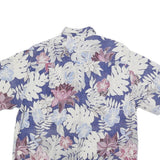 TOMMY BAHAMA Mens Blue Floral Silk Shirt S Hawaiian Resort Casual