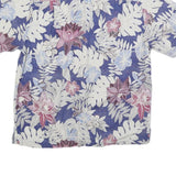 TOMMY BAHAMA Mens Blue Floral Silk Shirt S Hawaiian Resort Casual