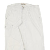 JEANSTAR Womens Shorts White Casual Cargo Cotton Blend M W32
