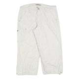 JEANSTAR Womens Shorts White Casual Cargo Cotton Blend M W32
