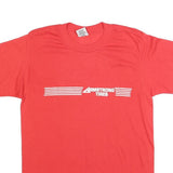 SWINGSTER Womens Red Armstrong Tires Graphic T-Shirt L Short Sleeve Crew Neck