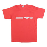 SWINGSTER Womens Red Armstrong Tires Graphic T-Shirt L Short Sleeve Crew Neck