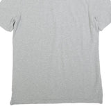 NIKE Mens Grey Short Sleeve Plain L Cotton Polo Shirt Casual Sportswear