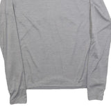 NIKE Womens Grey Athletic Long Sleeve T-Shirt XS Crew Neck Lightweight Running