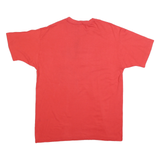 JERZEES Mens Red Friday Harbor Washington Graphic T-Shirt L Short Sleeve Crew
