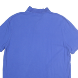 POLO RALPH LAUREN Mens Blue Short Sleeve Embroidered Logo L Polo Shirt Casual