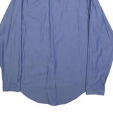 CALVIN KLEIN Mens Blue Shirt M Cotton Classic Formal Long Sleeve Button Closure