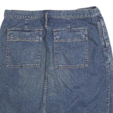 LAUREN RALPH LAUREN Womens Blue Denim Pencil Knee Length Cotton Blend Skirt M