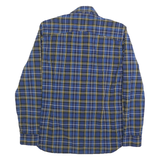 G-STAR Mens Blue & Yellow Check Shirt L Cotton Blend Casual Long Sleeve Button