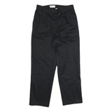 CABIN CREEK Womens Cotton Black Classic Straight Trousers W30 L30 Smart Casual
