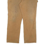 CARHARTT Mens Cotton Blend Beige Relaxed W40 L30 Workwear Trousers Zip Closure