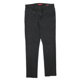 GUESS Womens Black Regular Skinny Denim Dark Zip W28 L28 Stylish Comfortable