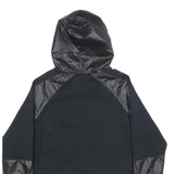 PUMA Womens Black Hoodie UK 14 Cotton Blend Pullover Sportswear Sweatshirt