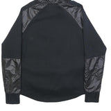 PUMA Womens Black Hoodie UK 14 Cotton Blend Pullover Sportswear Sweatshirt