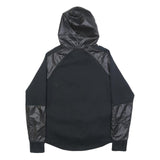 PUMA Womens Black Hoodie UK 14 Cotton Blend Pullover Sportswear Sweatshirt