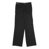 DICKIES Mens Black Classic Straight Fit Cargo Trousers W32 L32 Workwear Utility