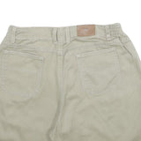 LEE Womens Shorts Beige Casual Plain M W30 Elastic Waist Relaxed Fit