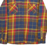 LEVI'S Mens Blue & Yellow Check Shirt L Cotton Long Sleeve Casual Retro