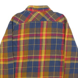 LEVI'S Mens Blue & Yellow Check Shirt L Cotton Long Sleeve Casual Retro