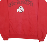 HANES Mens Red Ohio State University Crew Neck XL Sweatshirt Cotton Blend