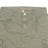 CAT AND JACK Womens Green Cotton Blend Cargo Mini Skirt Size M Utility Pockets