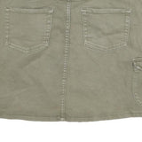 CAT AND JACK Womens Green Cotton Blend Cargo Mini Skirt Size M Utility Pockets