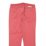 CALVIN KLEIN JEANS Womens Cotton Blend Coral Regular Straight Trousers W30 L25