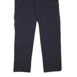 TREVOLUTION Mens Polyester Blend Navy Regular Zip Trousers W34 L30 Outdoor