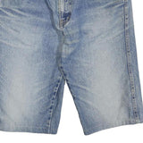 WRANGLER Womens Shorts Blue Denim L W36 Classic Cotton Blend Casual Summer