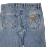 WRANGLER Womens Shorts Blue Denim L W36 Classic Cotton Blend Casual Summer