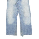 TAKE TWO Mens Jeans Blue Relaxed Straight Denim Light W30 L30 Casual Wear