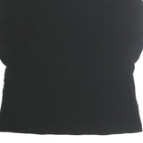 BANANA REPUBLIC Womens Black Basic Puff Sleeve Crew Neck Top S Polyester