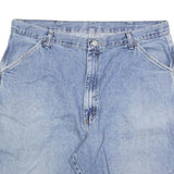 WRANGLER Mens Shorts Blue XL W38 Denim Carpenter Pocket Casual Workwear