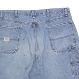 WRANGLER Mens Shorts Blue XL W38 Denim Carpenter Pocket Casual Workwear