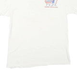 Mens White Race Across America Graphic T-Shirt S Short Sleeve Crew Neck Vintage