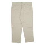 DICKIES Mens Classic Beige Workwear Trousers W40 L30 Zip Closure Casual