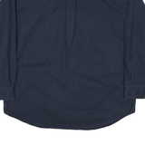 TOMMY HILFIGER Mens Navy Plain Shirt XL Button Collar Cotton Blend Classic Fit