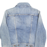 LEVI'S Womens Blue Denim Jacket XS Cotton Button Front Classic Fit Cropped Style
