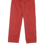 LEVI'S Womens Jeans Red Regular Straight Denim W27 L29 Classic Cotton Blend Zip