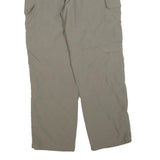 MERU Womens Regular Fit Beige Cargo Trousers W32 L30 Polyester Blend Zip