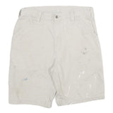 CARHARTT Mens Shorts Beige Casual L W34 Workwear Sturdy Cotton