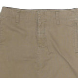 TOMMY JEANS Womens Beige Cotton Blend Straight Knee Length Skirt M Casual