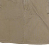 TOMMY JEANS Womens Beige Cotton Blend Straight Knee Length Skirt M Casual
